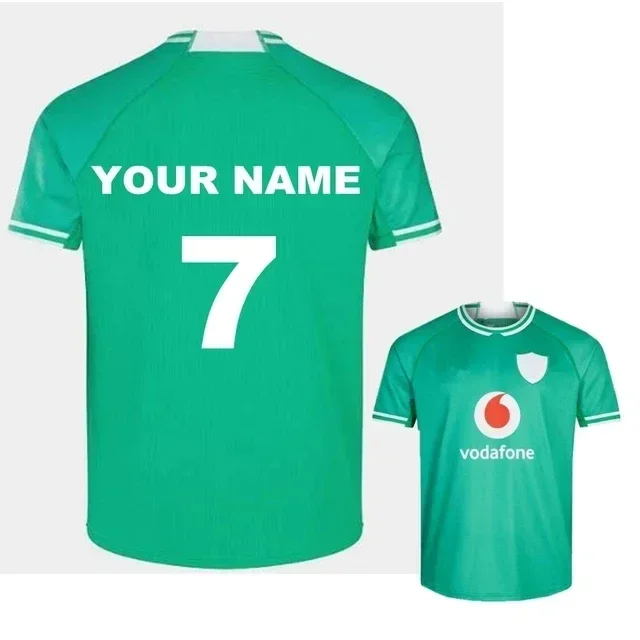Rugby Jersey Shirt with Name and Number Ireland