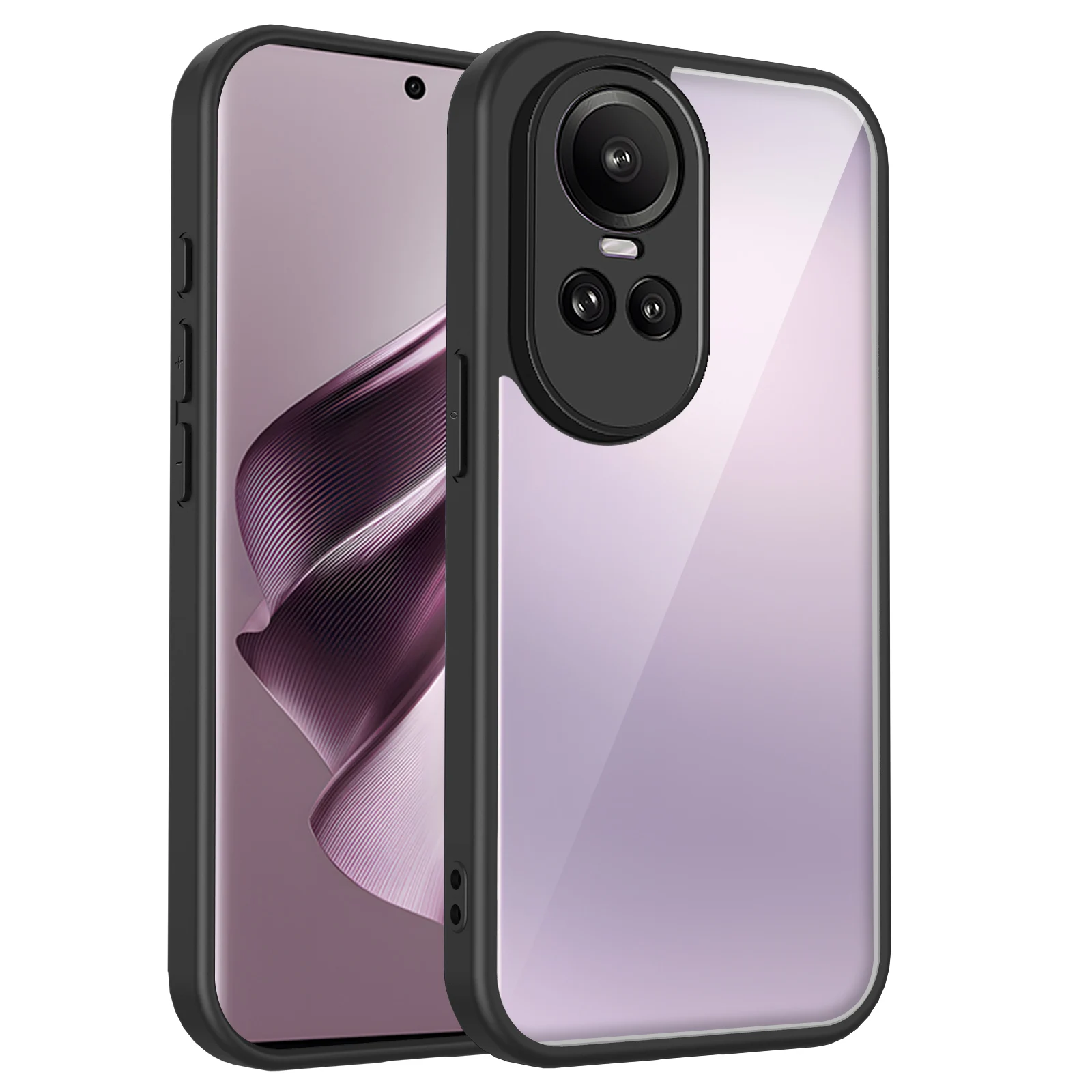 Air Cushion Shockproof Silicone Bumper Clear Matte Back Phone Case