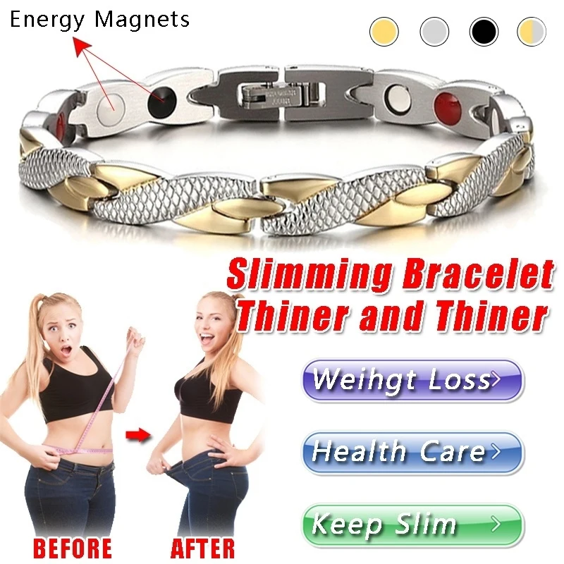 Twisted Dragon Slimming Magnetic Therapy Couple Bracelet Detachable Women Men Bangle Therapy Bracelet Health Care Jewelry magnetic slimming bracelet