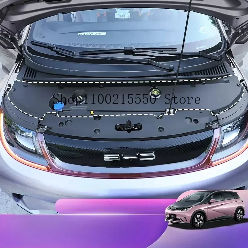 BYD 돌핀 EA1 2021-2023 후드 엔진 컴파트먼트 커버, 헤드라이트 커버, ..