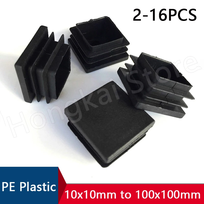 Round & Square & Rectangle Plastic End Caps Bungs Plugs Tubes Inserts Feet Chair 