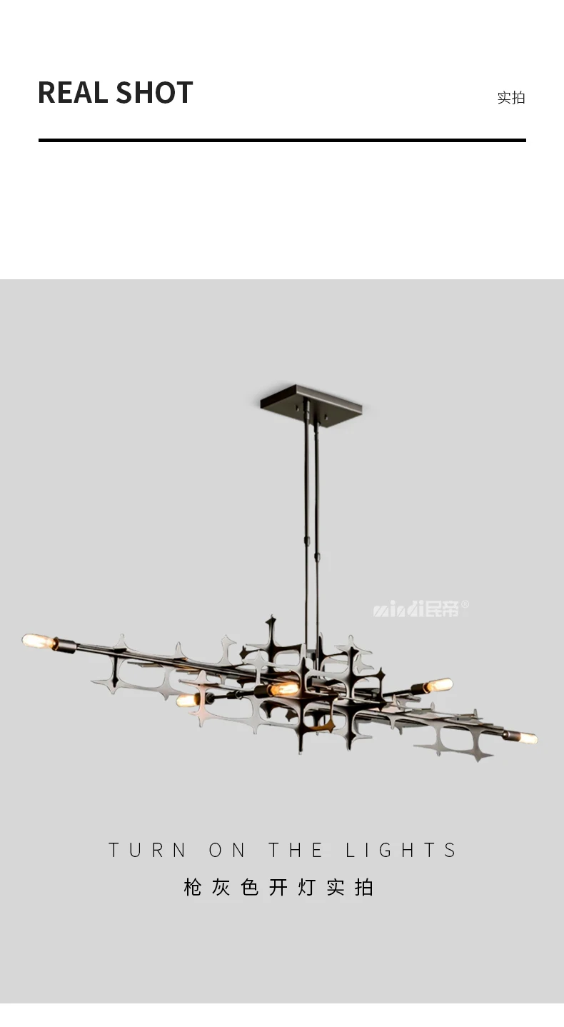 Pendant Light - Nordic Light Luxury Geometric Bar Pendant Lamp