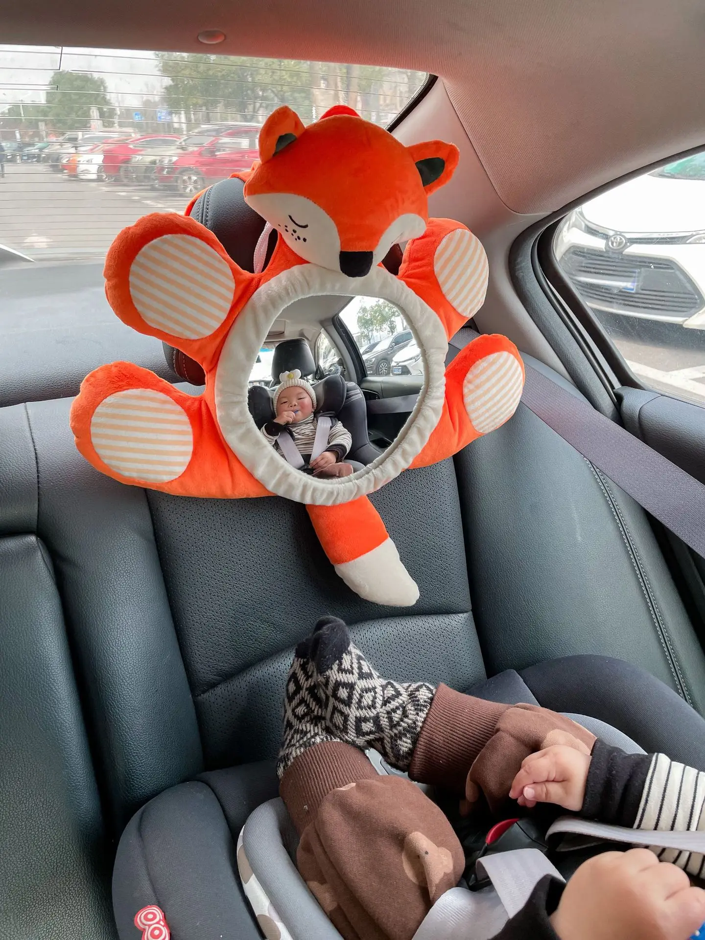 Muma Cute Owl Child Safety Seat Rearview Mirror Cartoon Animal Car Seat  Sight Glasses Car Rear Seat Child Safety Mirror