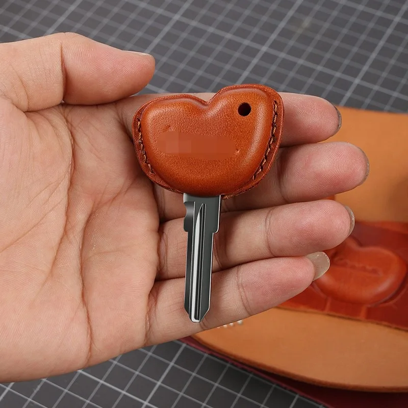 Leather Motorcycle Key Case Shell Cover and Lock Opener