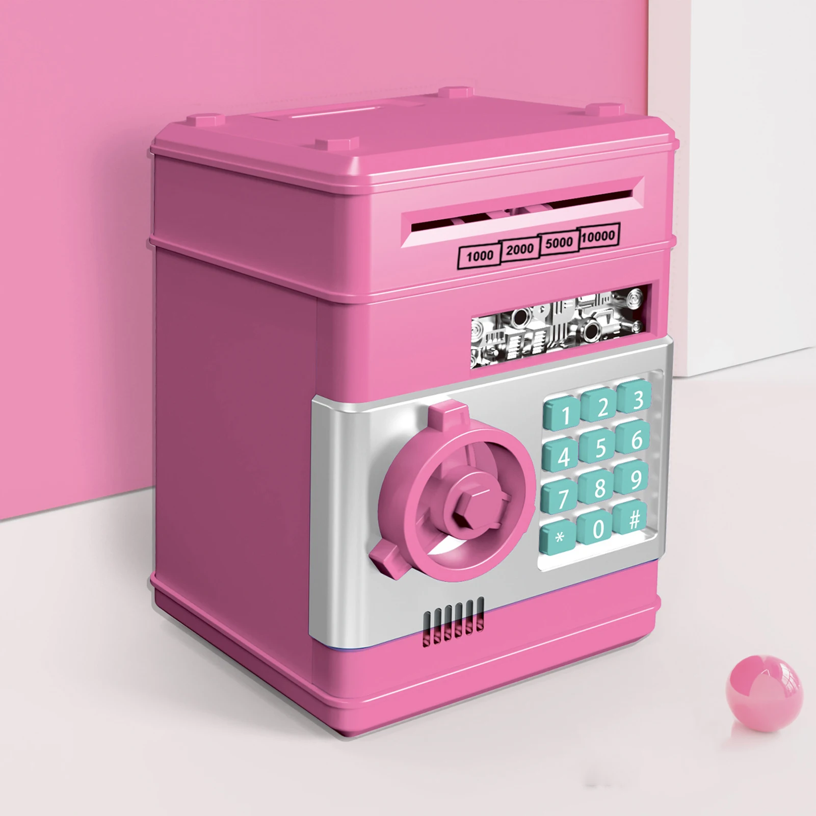 Children Money Box Password Mini Piggy Bank Children's Toy Safe Deposit Box Boys Girls New Durable Plastic Storage Container 5