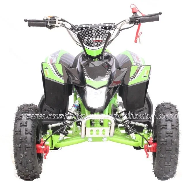 49CC Atv 2-stroke Bikes Hand Start Four Wheel Motorcycle for Kids Gasoline Chain Drive 4 wheel drive four stroke engine remote control lawn mower electrical can add attachments shovel bagger etc mow cut grass