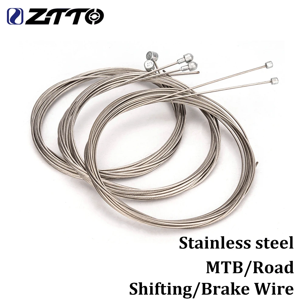 ZTTO 2pcs MTB Road Bike Brake Wire Stainless Steel Bicycle Speed Line Fixed Gear Shifting Gear Shifter Cable Core Inner Wire