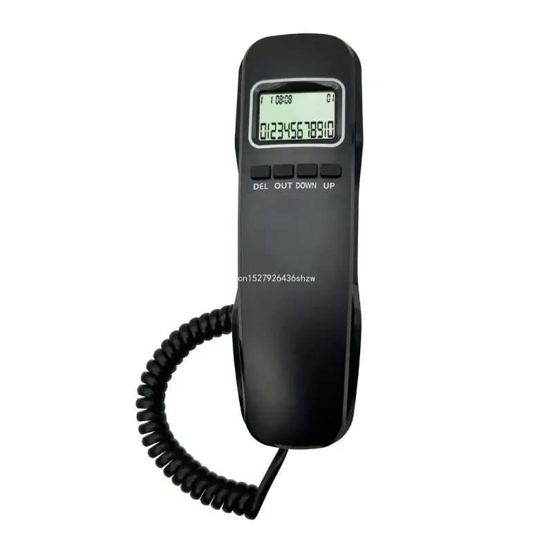 Telefono Fisso Telefono Con Filo Telefono Montabile A Parete Mini Formato Fisso Dropship