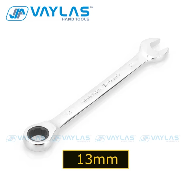 Clé à cliquet de 13mm, clé à tête fixe, polissage miroir 72T, cliquet à couple élevé, multi-outil 1
