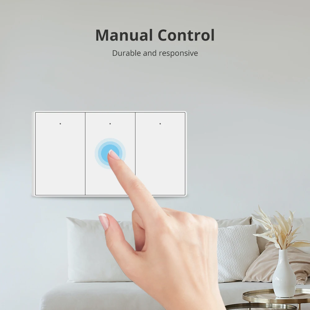 Zemismart Zigbee Push Wall Light Switches Work with Tuya Alexa Google Home Smartthings via hub 1 2 3 4 Gang Neutral Interruptor 4
