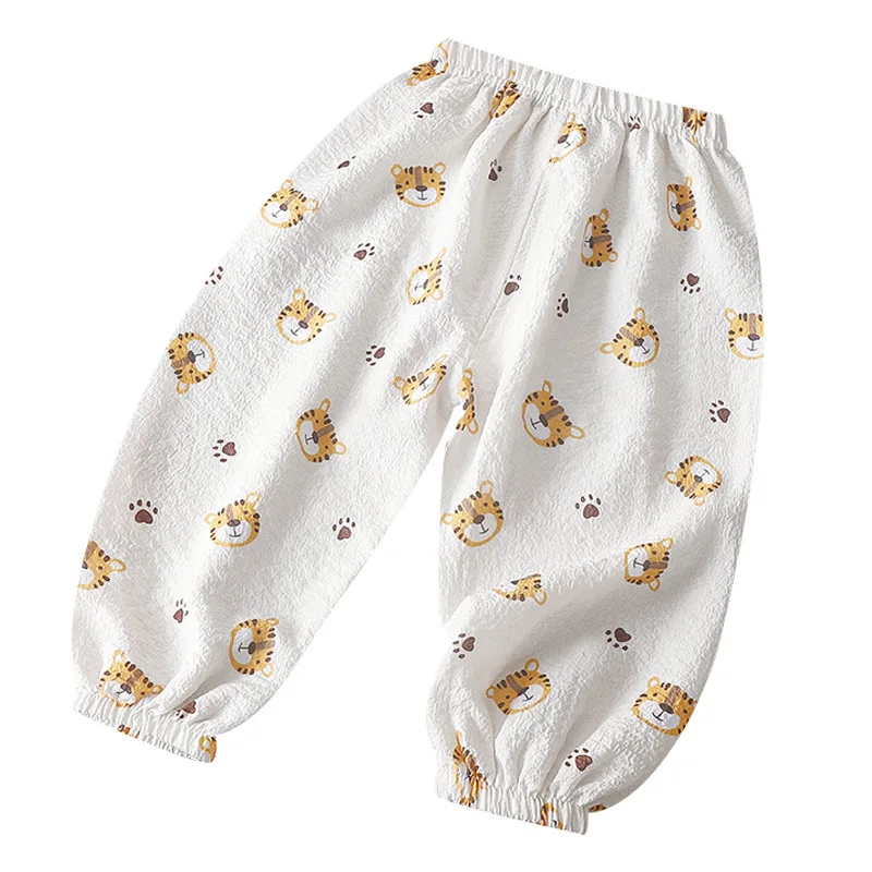 Summer Boys Girls Pants Casual Baby Kids Loose Harem Pants Girls Breathable Pant Children Clothing 5