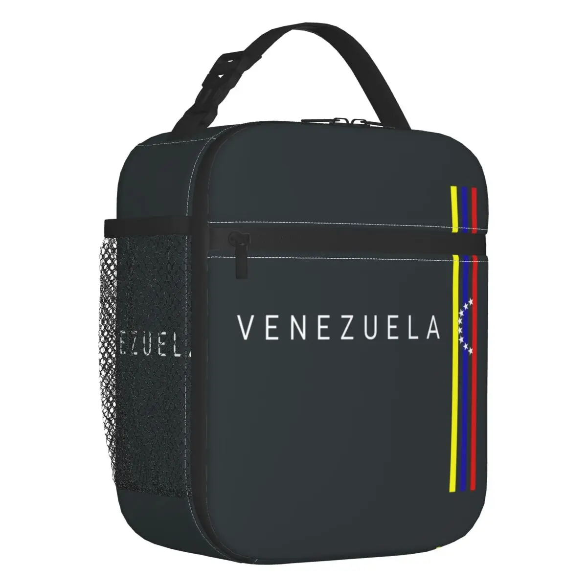 

Flag Venezuela Thermal Insulated Lunch Bag Bolivarian Republic of Venezuela Portable Lunch Container for School Storage Food Box