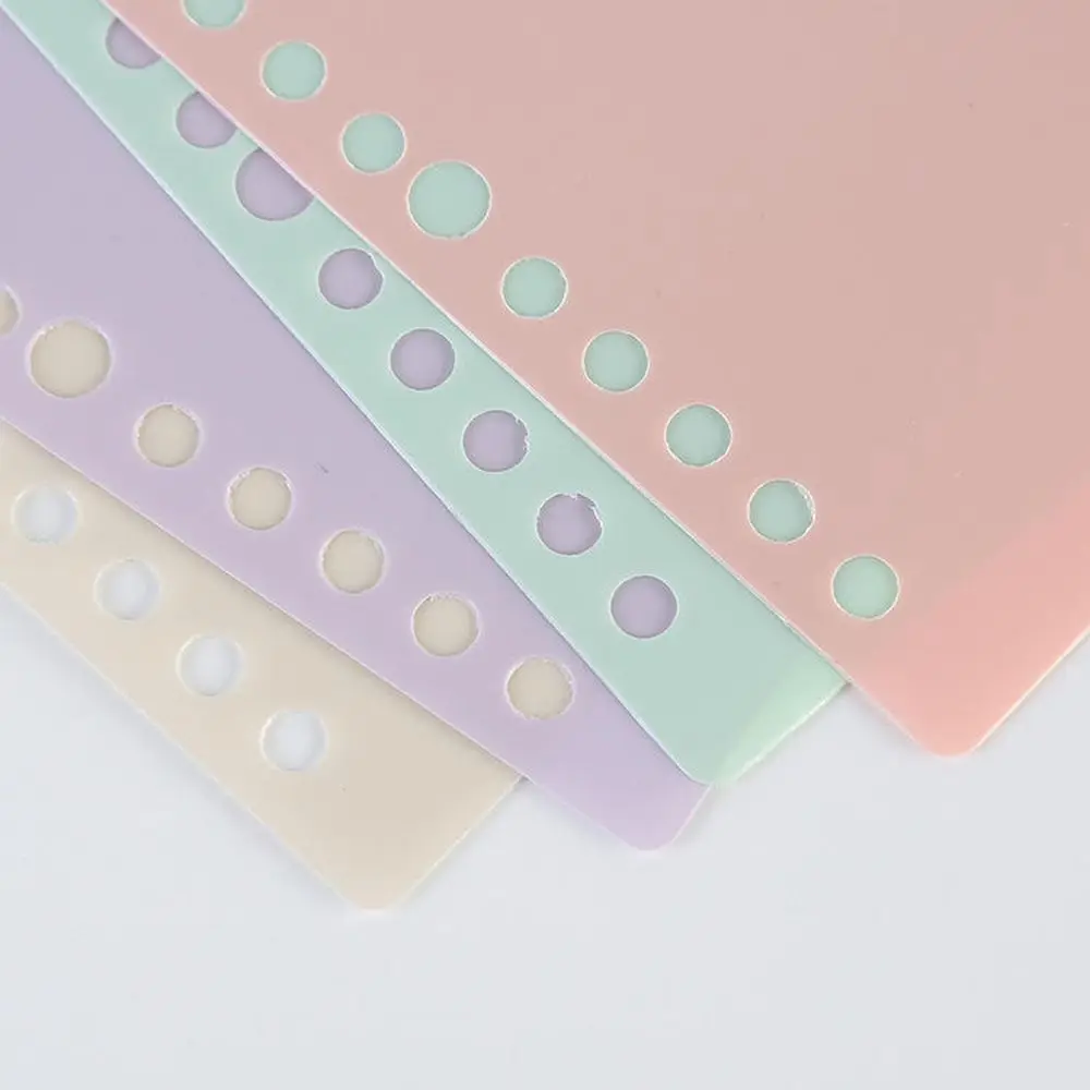 레터 사이즈 시트 프로텍터 다양한 색상 플라스틱 바인더 인덱스 디바이더 바인더 페이지 디바이더 4탭 다색 인덱스 탭