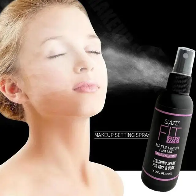60ml Make-up Einstellung Spray lang anhaltendes Make-up feuchtigkeit spendende Gesichts flüssigkeit matt Finish Einstellung Spray Öl Kontrolle Kosmetik