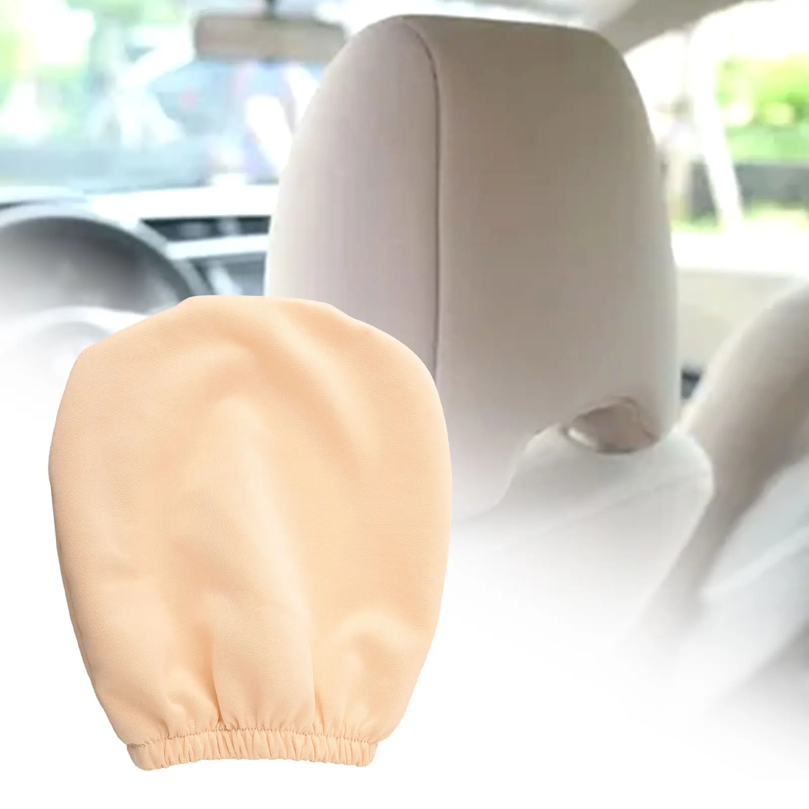 

1pc Car Seat Back Headrest Pillow Dustproof Cover Universal Support Pad Head Neck Rest Pillow Cover Interior Accessory For Car