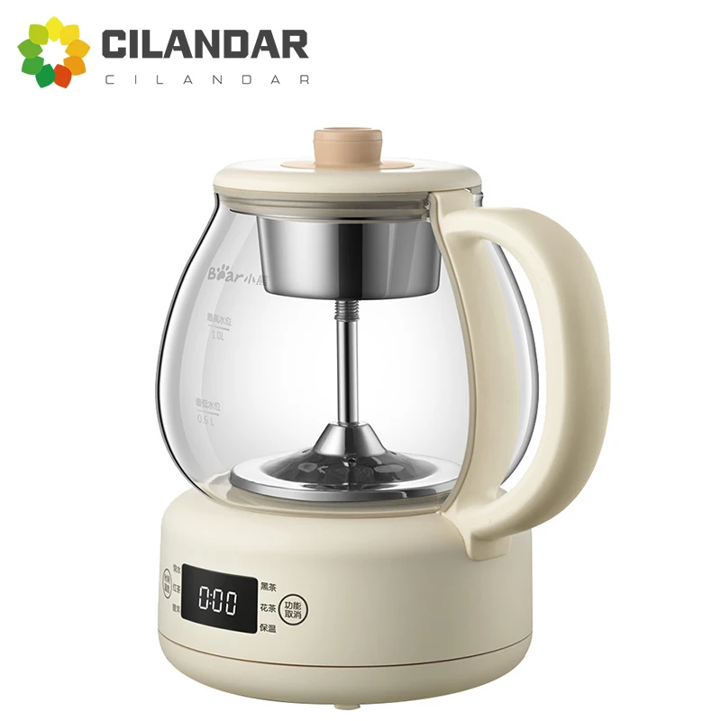 1L Electroc 220V Kettle Tea brewer Household Automatic Tea cooker steam spray type Back Tea Flower Tea Bear EU AU UK US PLUG brewer