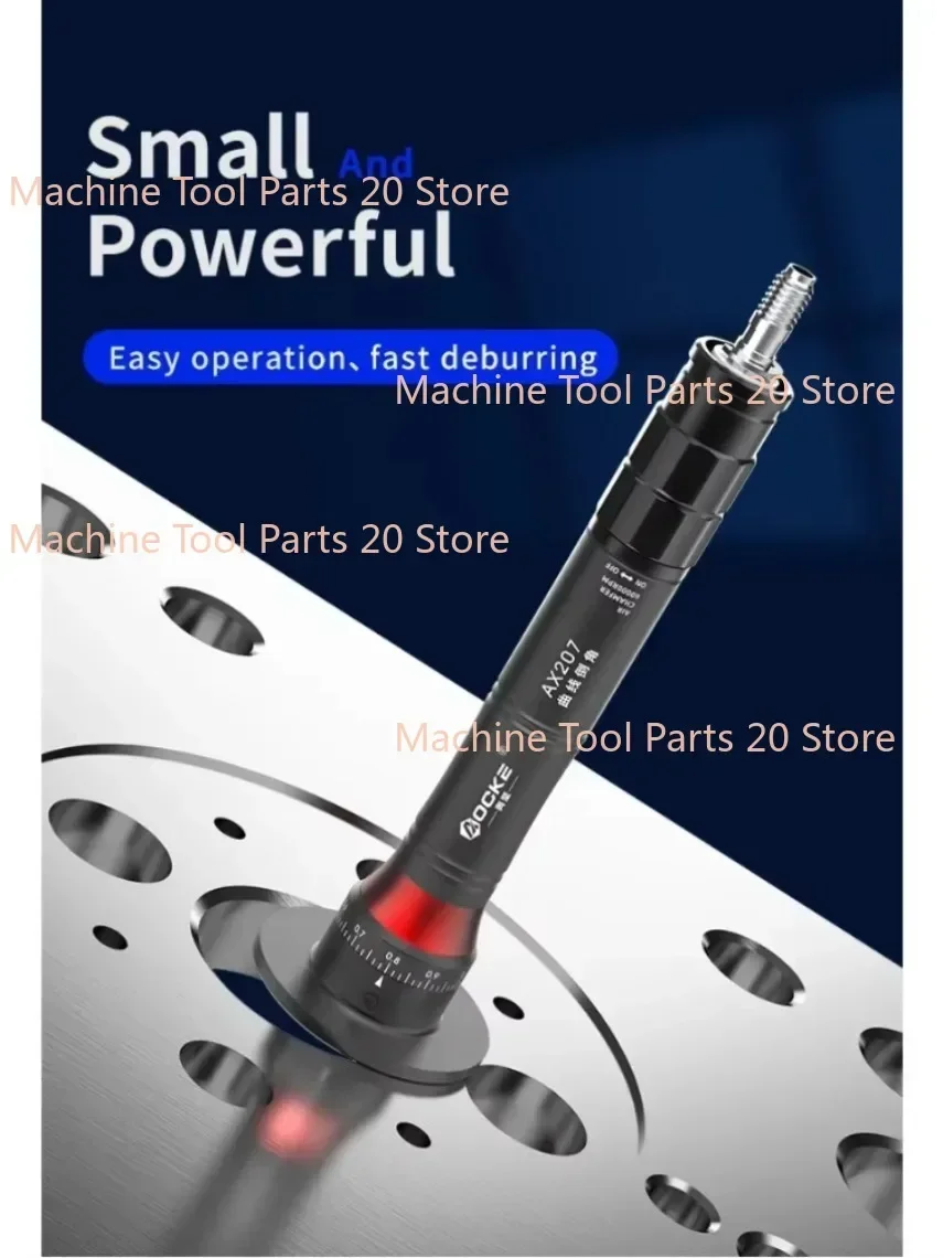 AX207 Mini Pneumatic Chamfering Machine 45 Degrees Metal Deburring Chamfer Tool Handheld Adjustable With Blades