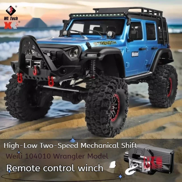 WLtoys 104010 New 1:10 Wrangler 4x4 RC Car Professional Climbing