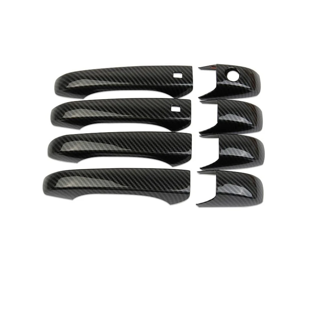 

Car Exterior Door Handle Cover Trim for Durango 2011-2021 Accessories Door Handle Protector, ABS Carbon Fiber
