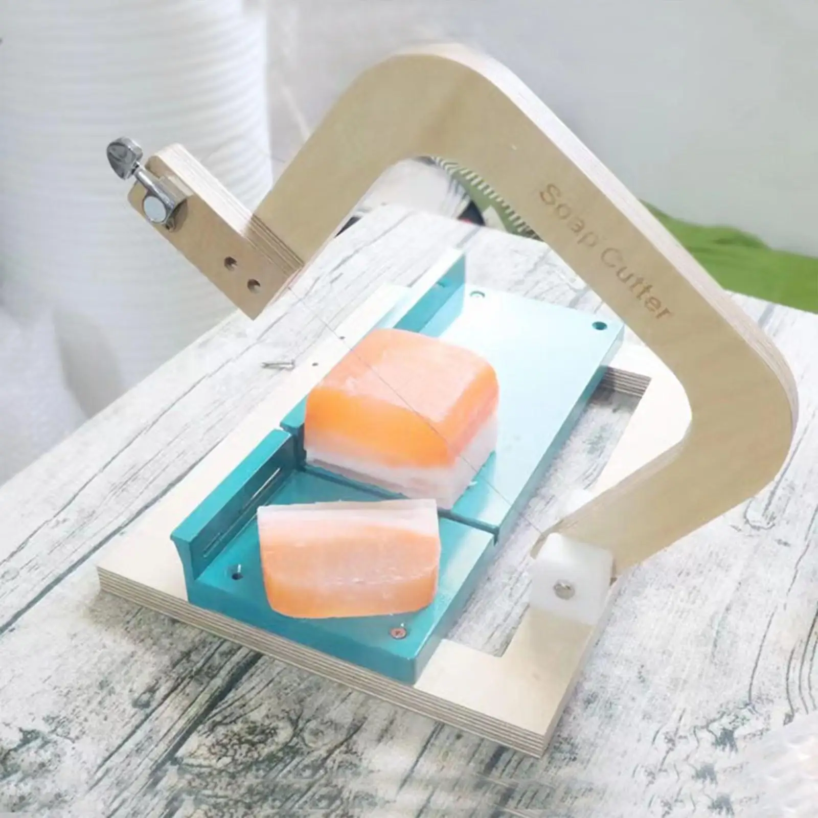 Wooden Soap Cutter with Scale Large Soap Cutting Machine for Candles Handmade Making Butter Trimming DIY