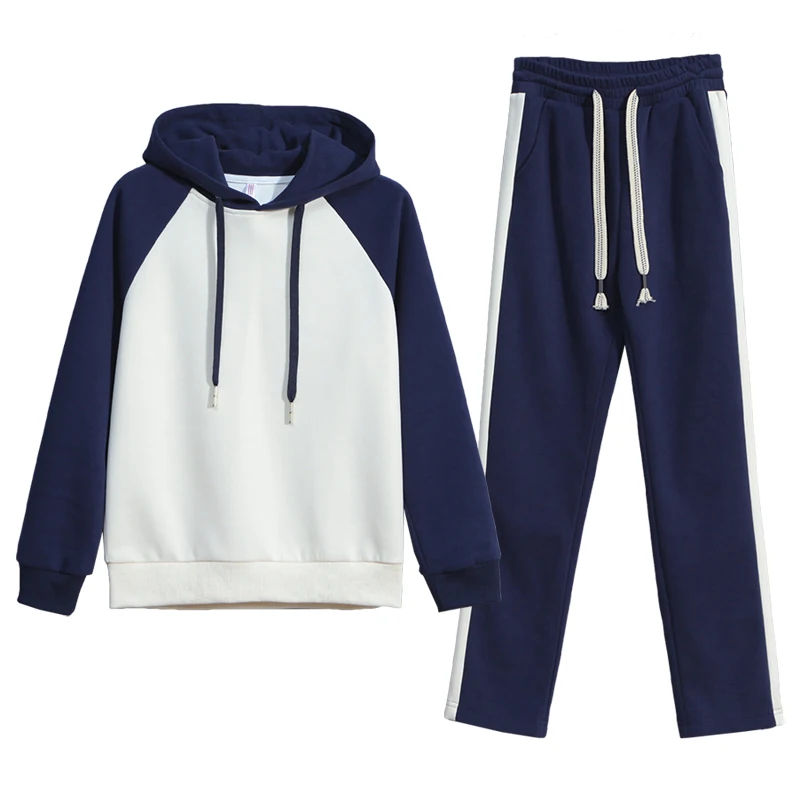 Female Fashion New Casual Trend Hooded Suit For Women'S Spring And Autumn Comfortable Sports Versatile Long Sleeve Two Piece Set