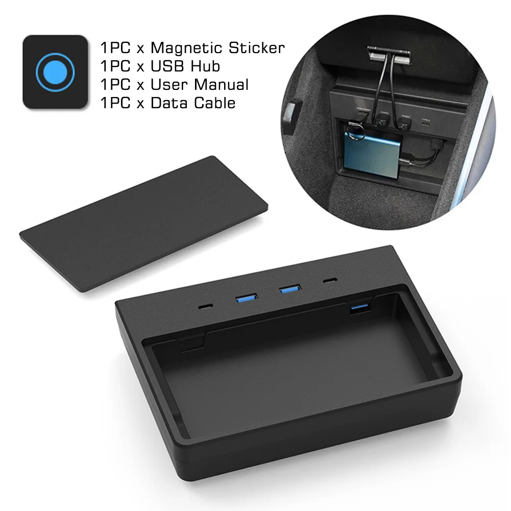 For Tesla Model 3 Wireless Charging Pad USB Hub 5/6 Ports SSD Disk Sticks  Dashcam Center Console Kit Memory Storage Accessories - AliExpress