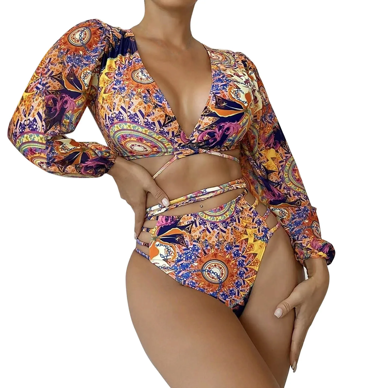 

Женские купальные костюмы из 2 предметов, Женский костюм с юбкой, Размер 4