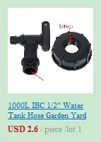 1pc Durable Ibc Tank Fittings S60X6 Coarse Threaded Cap 60Mm Female Thread To 1/2 ", 3/4", 1 "Adapter Connector