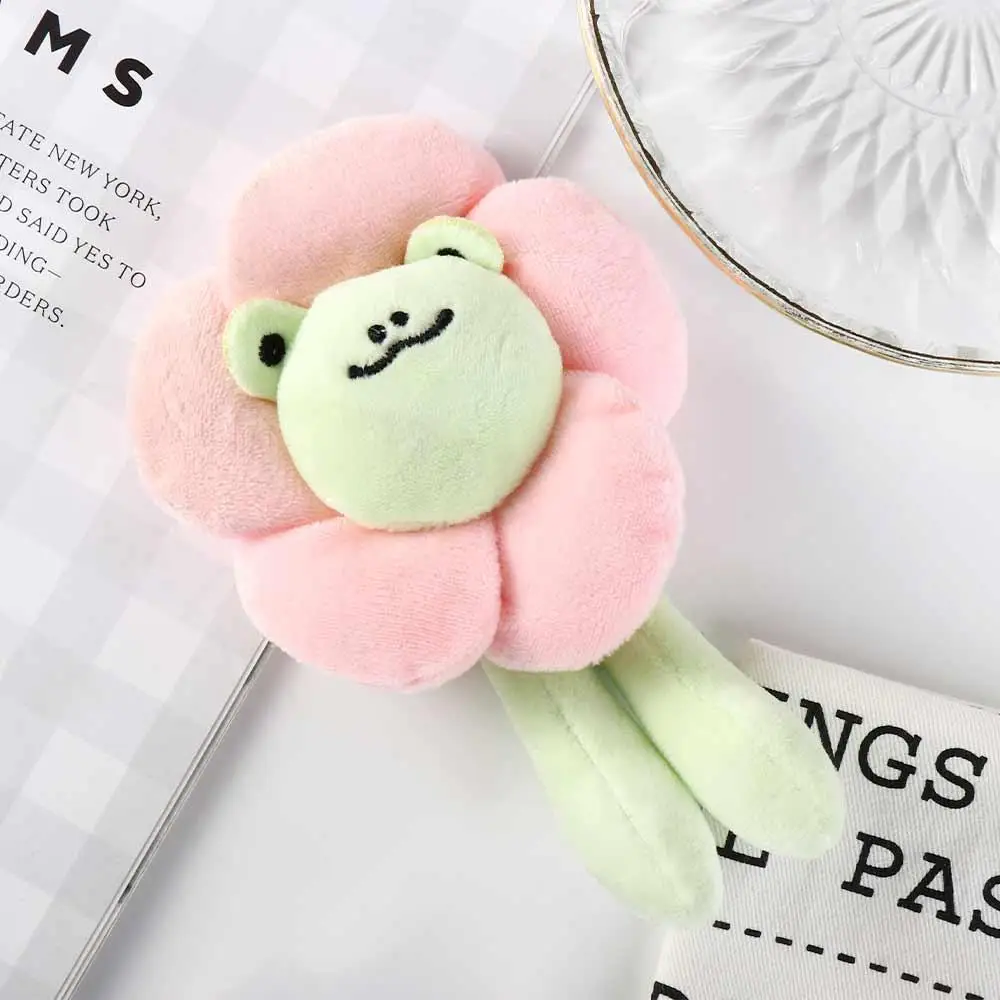 Ornament Gift Christmas Gifts Backpack Pendant Stuffed Animals Toys Sun Flower Frog Plush Keychian Sun Flower Frog Plush Toys