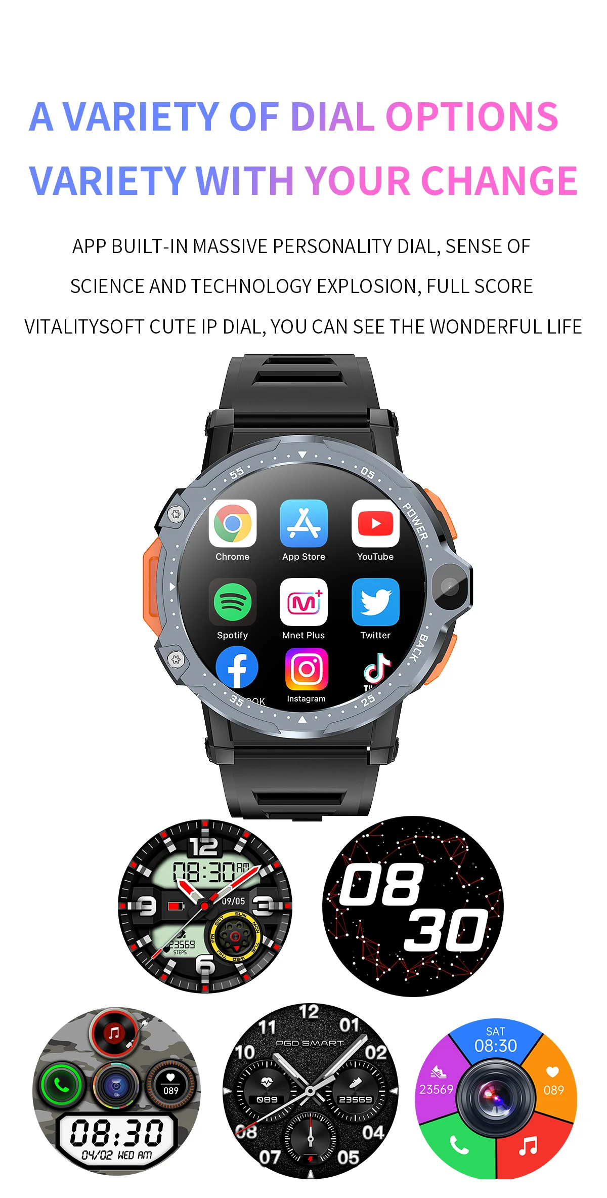 2023 Smartwatch GPS Wear OS Dual Camera WIFI Android 8.1 LTE Sports Video reloj  hombre LOKMAT APPLLP6 PRO LEMFO LEMP - AliExpress