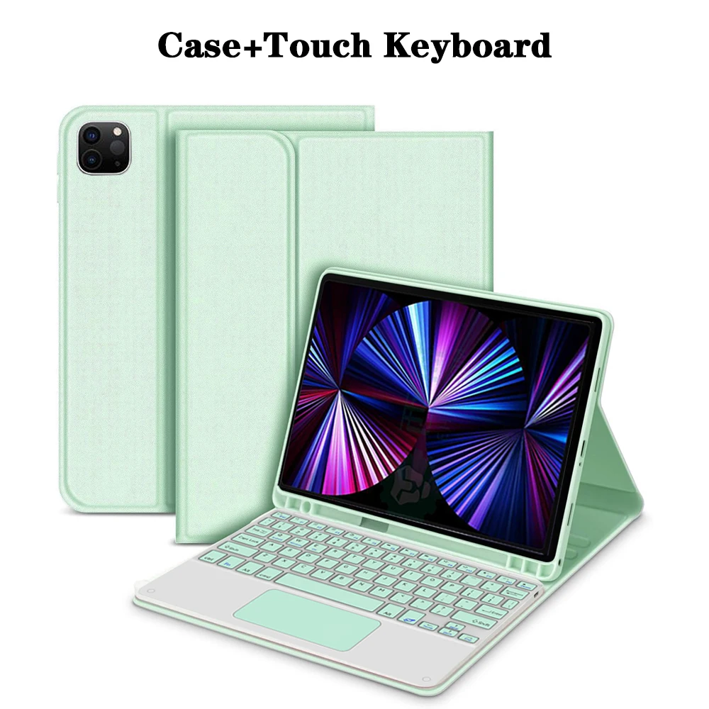 Premium Keyboard Case with Detachable Bluetooth Keyboard and Pencil Holder