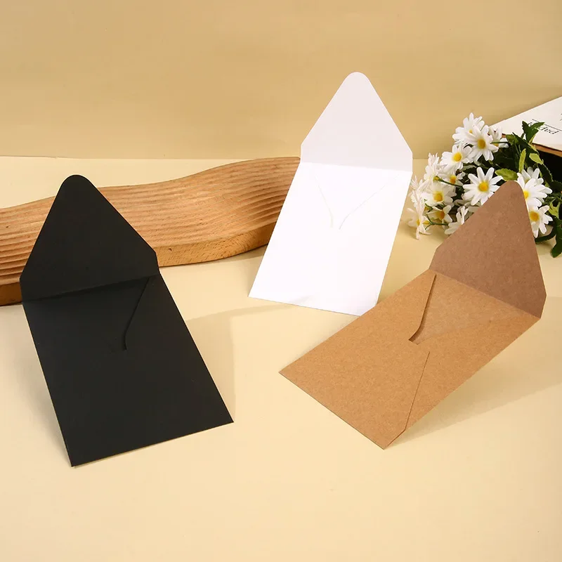 50pcs/lot 16x11cm Envelope 150g Kraft Paper Postcards for Wedding Invitation Vertical Envelopes Business Supplies Stationery