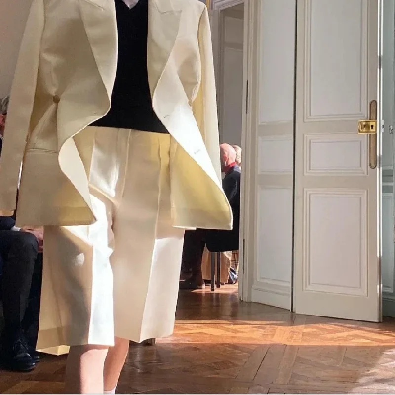 

2023 New Spring and Summer Women Fashion Casual Commuting Knee-length Trousers