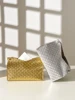 Nordic Home Living Room Decoration Tissue Box Leather Tissue Paper Holder Paper Towel Dispenser Toilet Tissue Holder Luxury Gold 3