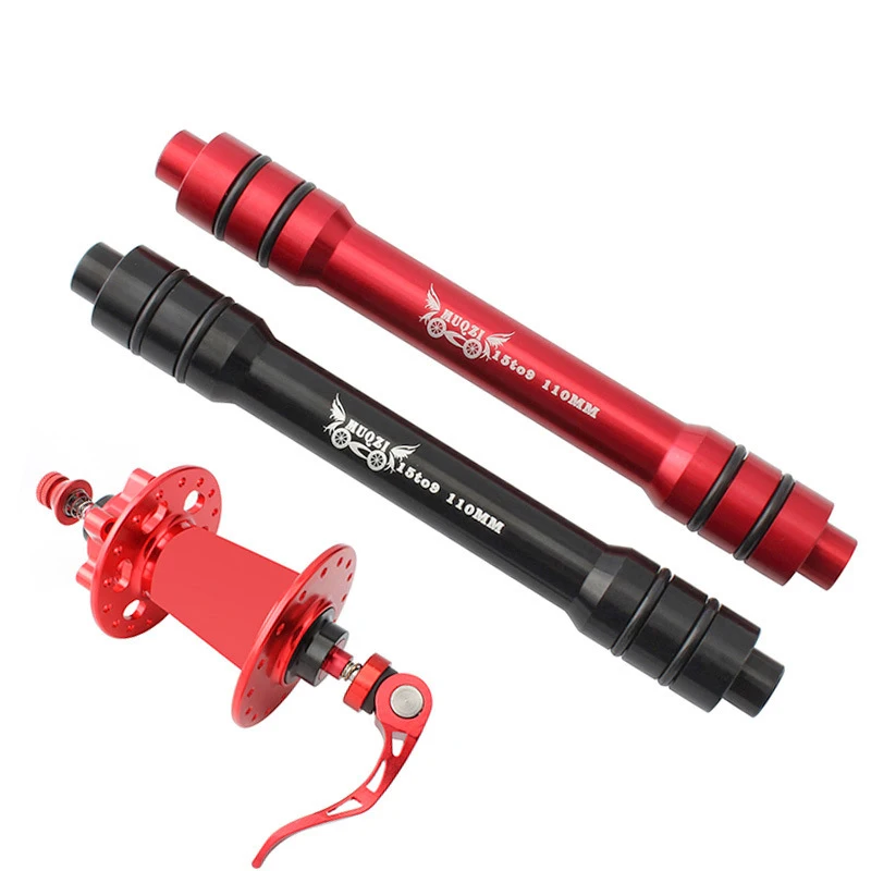 

MTB Bicycle Accessories 15 to 9MM Qr Adapter Bicycle Aluminum Alloy Quick Release 110mm Wheel Hub Conversion Shaft