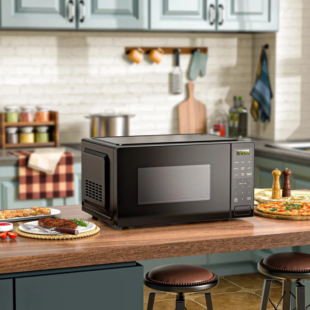 1.1 Cu ft Countertop Microwave Oven, 1000 Watts, Black, New 6