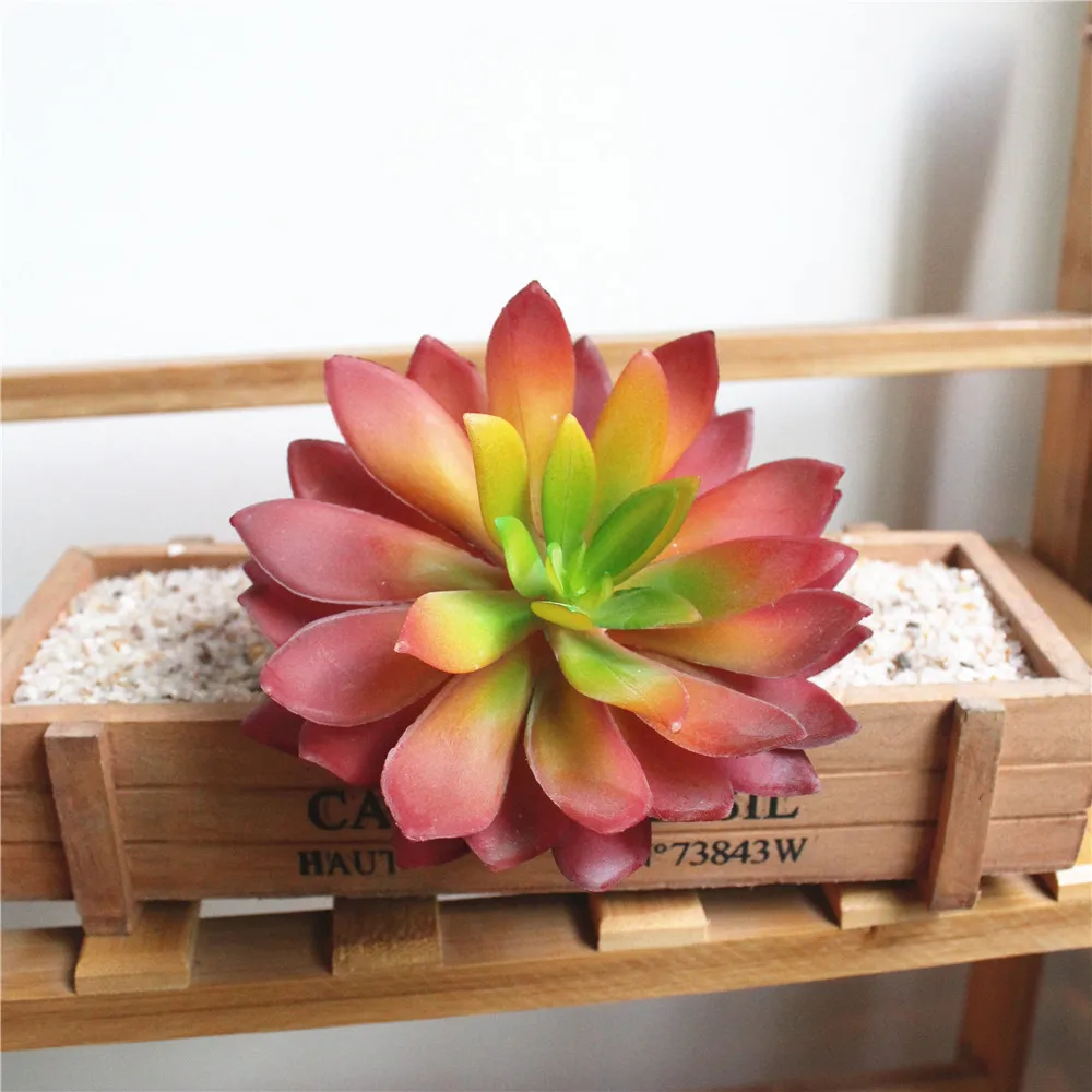 Vibrant Lotus Flower Head Artificial Succulent Decoration