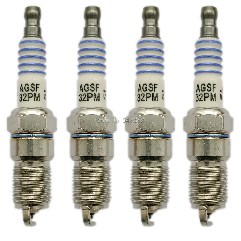 

4 x SP-493 Platinum Свеча зажигания подходит для Cadillac Ford Isuzu Lincoln Mazda Mercury Merkur Panoz Triumph Автомобильная Зажигалка AGSF32PM