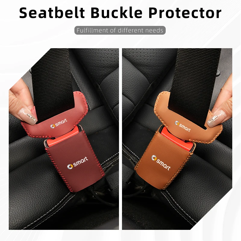 Anti Scratch Car Seat Belt Clip Protector for Smart Fortwo 451 450 453 Forfour Coupe Cabrio ROADSTER