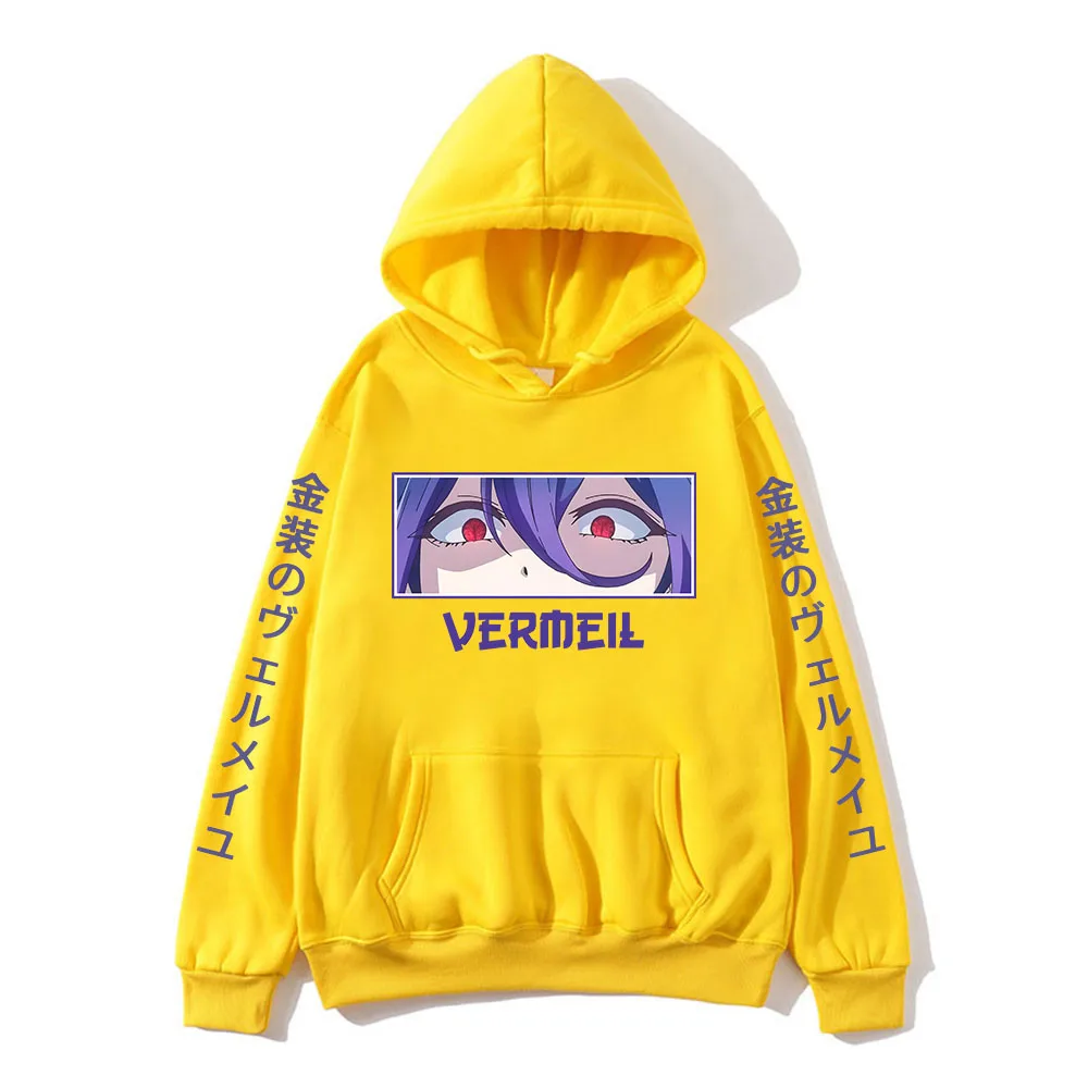 Anime Vermeil Eyes Graphic Hoodie Vermeil In Gold Sweatshirt Harajuku Men  Clothing Harajuku Top Anime Print Winter Clothes Women