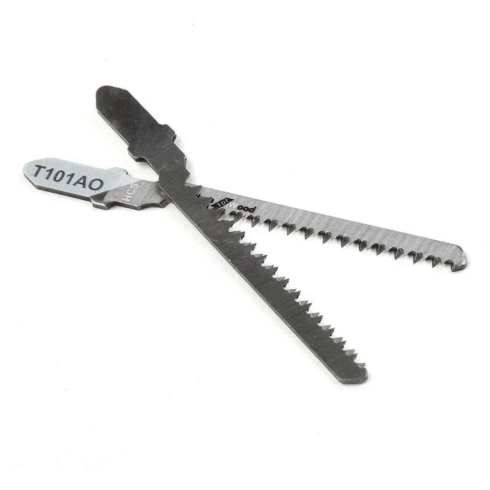 Jig Saw Blades 5Pcs T101AO Jig Saw Blades Set HCS T-shank Sharp Fast Cut Down Woodworking Hand Tool