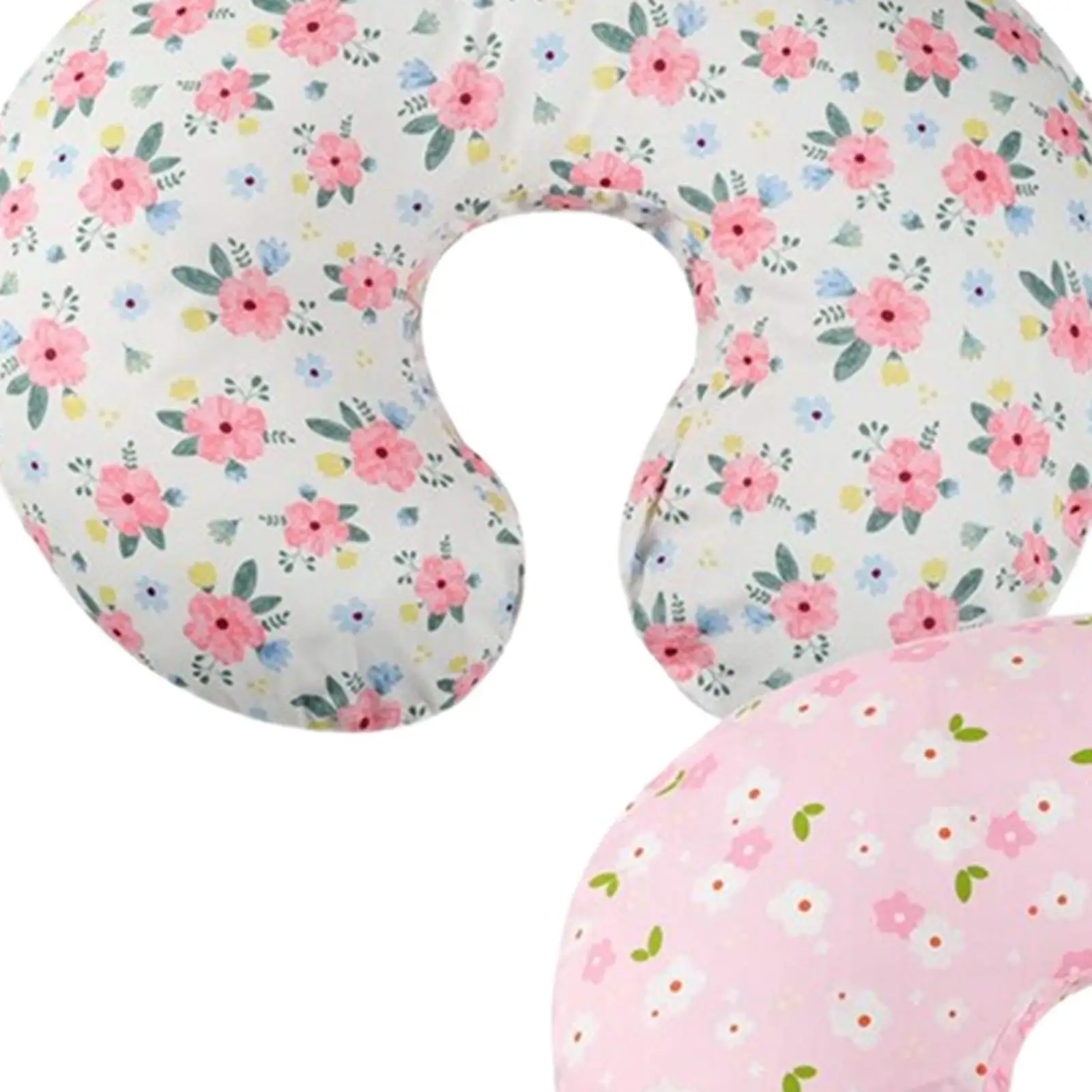 2x Baby Feeding Pillow Cover Comfortable Washable Spare Feeding Cushion Cover for Breastfeeding Nursing Gift Baby Shower Infant