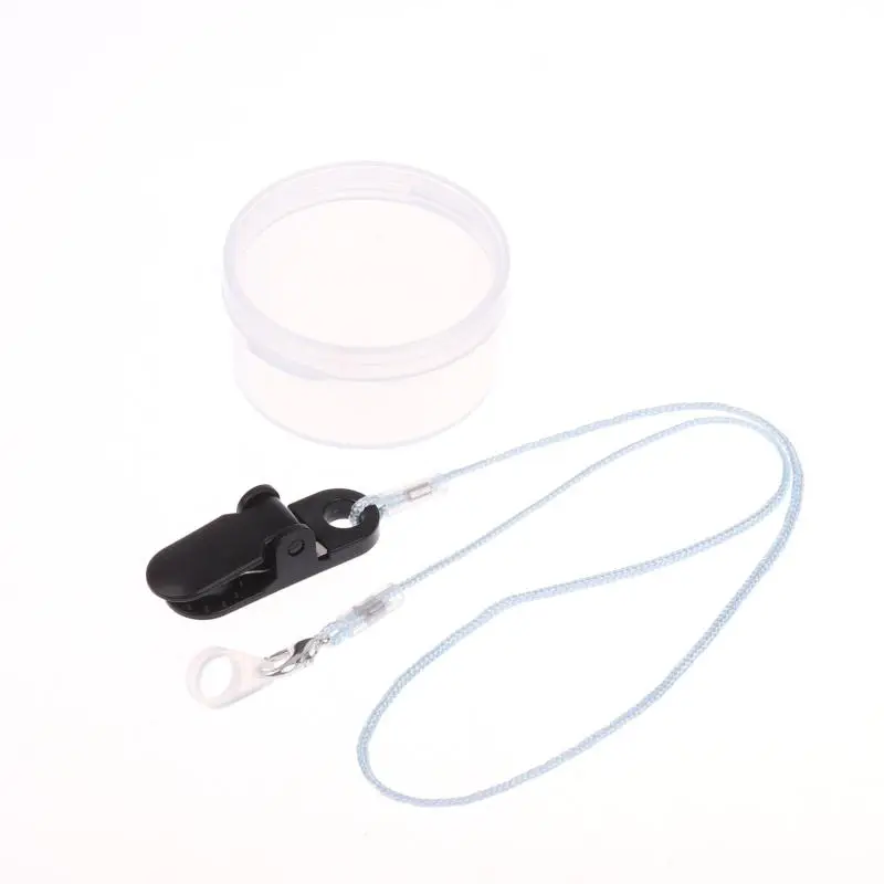 Multifunctional Hearing Aid Clip with Anti-Loss Strap and Secure Hold