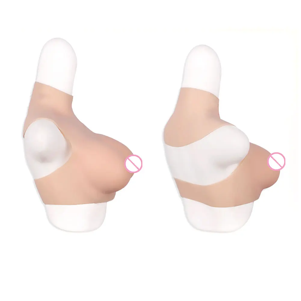 Fake Boobs,Half Body Suit, Artificial Silicone Breasts Enhancer