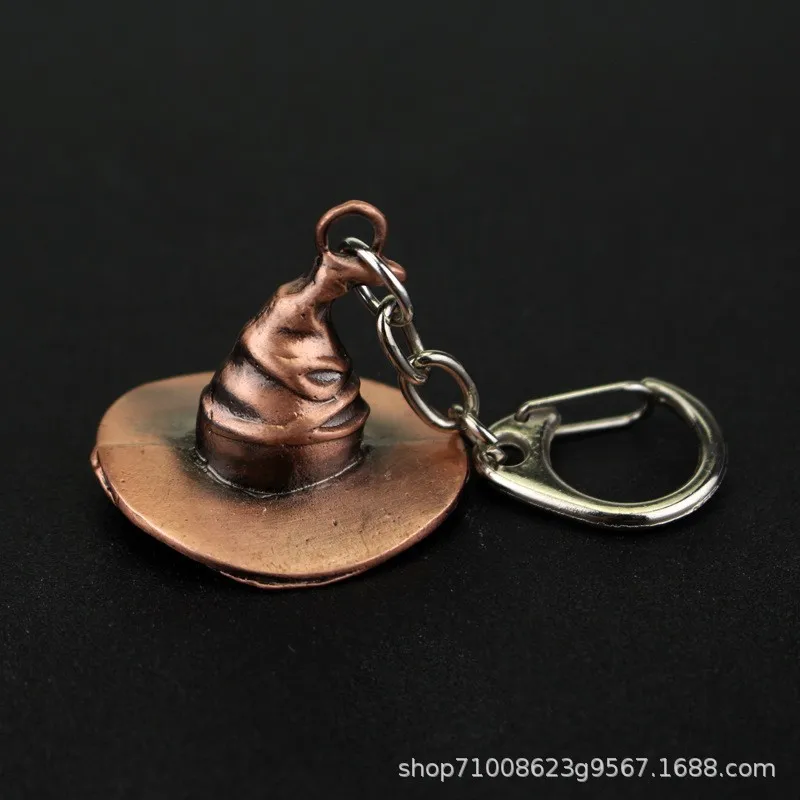 Harries Magic Hat Necklace Vintage Hat Pendant Car Key Chain Bag Accessories Jewelry Fans Gifts