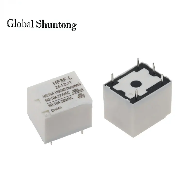 

10PCS Single and Double Coil Magnetic Holding Relay HF3F-L-05-1ZL1T HF3F-L-24-1ZL2T 5-pin 6-pin 5VDC 12VDC 24VDC 10A