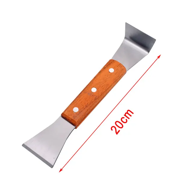 Méhészeti Szerszámok Fa Fogantyú Rozsdamentes Acél Kaptár Szerszám Méhkas Berendezés Méh - Image 3