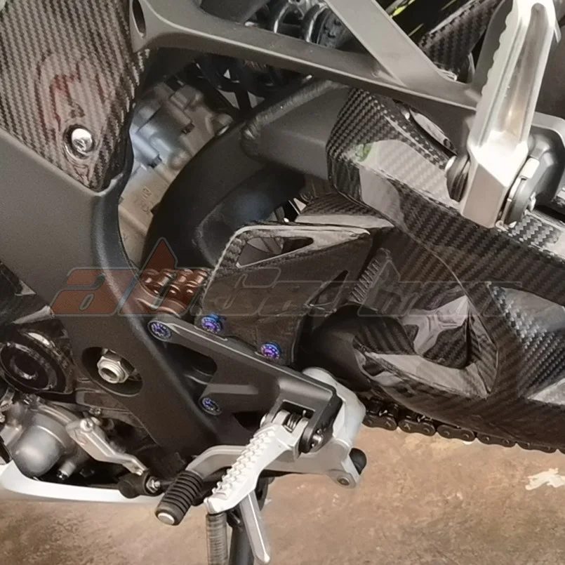 Rearset Foot Mount Heel Guard Plates Fairing Cowl For Kawasaki ZX-10R 2011- Full Carbon Fiber 100%