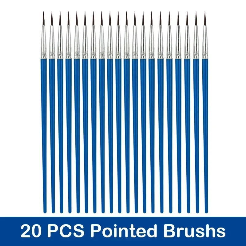Versatile Paint Brush Set for Acrylic, Watercolor, and Oil – Ideal for Artists and Students