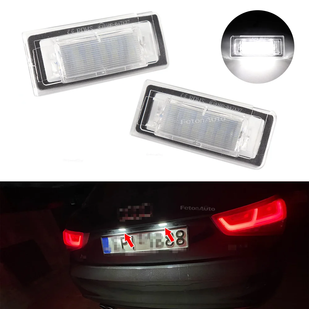 2Pcs Led White Tag Targa Targa Luce Camion Lampada Per Audi Tt Mk1 8N 1999-2006